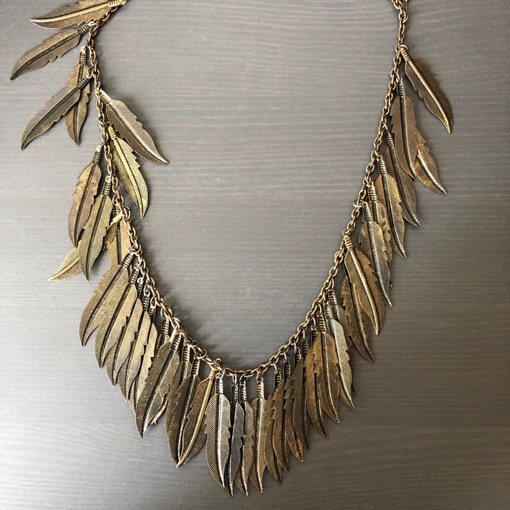Feathered necklace